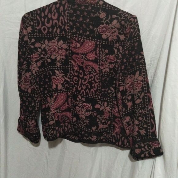 First option jacket  Woman Size PS Paisley Print All Over Print Button Down - Picture 6 of 8